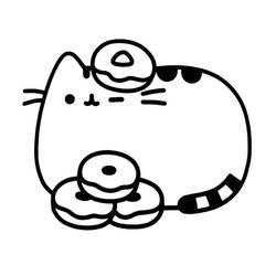 Dessin à colorier: Pusheen (Personnages de dessins animés) #188449 - Coloriages à Imprimer Gratuits