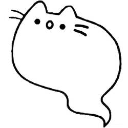 Dessin à colorier: Pusheen (Personnages de dessins animés) #188464 - Coloriages à Imprimer Gratuits