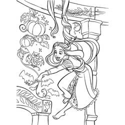 Dessin à colorier: Raiponce (Personnages de dessins animés) #170051 - Coloriages à Imprimer Gratuits