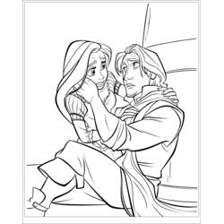 Dessin à colorier: Raiponce (Personnages de dessins animés) #170058 - Coloriages à Imprimer Gratuits