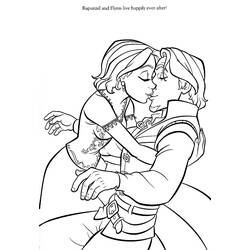 Dessin à colorier: Raiponce (Personnages de dessins animés) #170061 - Coloriages à Imprimer Gratuits