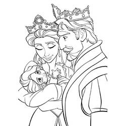 Dessin à colorier: Raiponce (Personnages de dessins animés) #170062 - Coloriages à Imprimer Gratuits