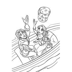 Dessin à colorier: Raiponce (Personnages de dessins animés) #170064 - Coloriages à Imprimer Gratuits