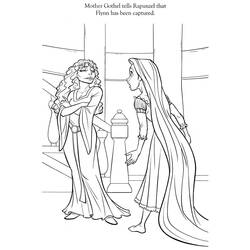 Dessin à colorier: Raiponce (Personnages de dessins animés) #177881 - Coloriages à Imprimer Gratuits