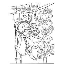 Dessin à colorier: Raiponce (Personnages de dessins animés) #177883 - Coloriages à Imprimer Gratuits