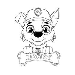 Dessins à colorier: Rocky Pat Patrouille - Coloriages à Imprimer Gratuits