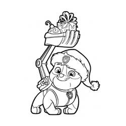Dessin à colorier: Ruben Pat Patrouille (Personnages de dessins animés) #181642 - Coloriages à Imprimer Gratuits