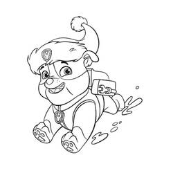 Dessin à colorier: Ruben Pat Patrouille (Personnages de dessins animés) #181643 - Coloriages à Imprimer Gratuits