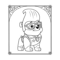 Dessin à colorier: Ruben Pat Patrouille (Personnages de dessins animés) #181644 - Coloriages à Imprimer Gratuits