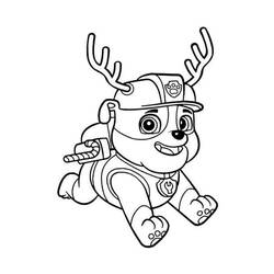 Dessin à colorier: Ruben Pat Patrouille (Personnages de dessins animés) #181647 - Coloriages à Imprimer Gratuits