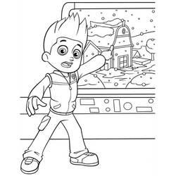 Dessin à colorier: Ryder Pat Patrouille (Personnages de dessins animés) #181758 - Coloriages à Imprimer Gratuits