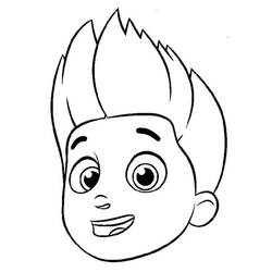 Dessin à colorier: Ryder Pat Patrouille (Personnages de dessins animés) #181761 - Coloriages à Imprimer Gratuits
