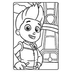 Dessin à colorier: Ryder Pat Patrouille (Personnages de dessins animés) #181762 - Coloriages à Imprimer Gratuits