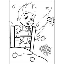 Dessin à colorier: Ryder Pat Patrouille (Personnages de dessins animés) #181763 - Coloriages à Imprimer Gratuits