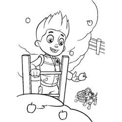 Dessin à colorier: Ryder Pat Patrouille (Personnages de dessins animés) #181765 - Coloriages à Imprimer Gratuits