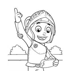 Dessin à colorier: Ryder Pat Patrouille (Personnages de dessins animés) #181767 - Coloriages à Imprimer Gratuits