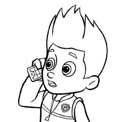 Dessin à colorier: Ryder Pat Patrouille (Personnages de dessins animés) #181770 - Coloriages à Imprimer Gratuits