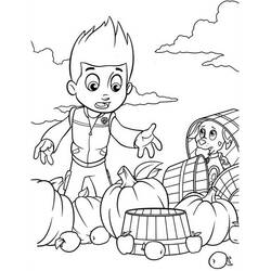 Dessin à colorier: Ryder Pat Patrouille (Personnages de dessins animés) #181771 - Coloriages à Imprimer Gratuits