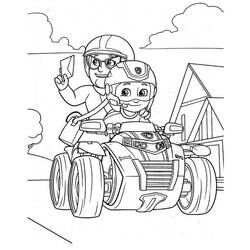 Dessin à colorier: Ryder Pat Patrouille (Personnages de dessins animés) #181772 - Coloriages à Imprimer Gratuits
