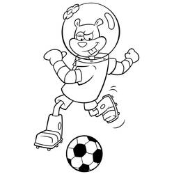 Dessin à colorier: Sandy Ecureuil (Personnages de dessins animés) #220601 - Coloriages à Imprimer Gratuits