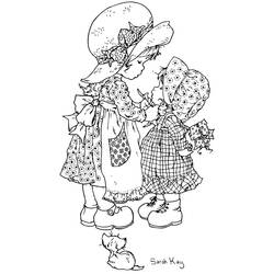 Dessin à colorier: Sarah Kay (Personnages de dessins animés) #43741 - Coloriages à Imprimer Gratuits