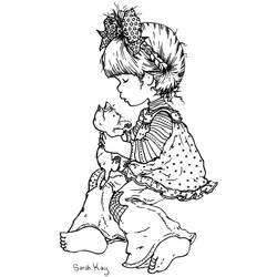Dessin à colorier: Sarah Kay (Personnages de dessins animés) #43755 - Coloriages à Imprimer Gratuits