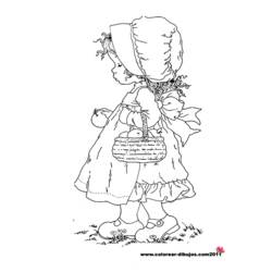 Dessin à colorier: Sarah Kay (Personnages de dessins animés) #43756 - Coloriages à Imprimer Gratuits