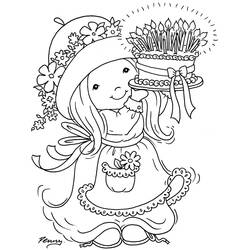 Dessin à colorier: Sarah Kay (Personnages de dessins animés) #43761 - Coloriages à Imprimer Gratuits