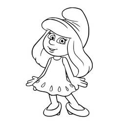 Dessins à colorier: Schtroumpfette - Coloriages à Imprimer Gratuits