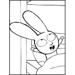 Dessin à colorier: Simon Lapin (Personnages de dessins animés) #192954 - Coloriages à Imprimer Gratuits