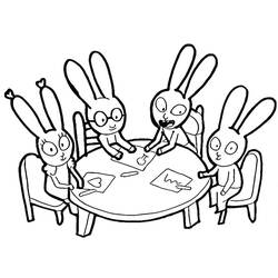 Dessin à colorier: Simon Lapin (Personnages de dessins animés) #192962 - Coloriages à Imprimer Gratuits
