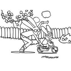 Dessin à colorier: Simon Lapin (Personnages de dessins animés) #192964 - Coloriages à Imprimer Gratuits