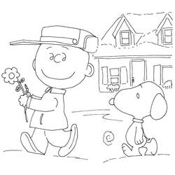 Coloriage Snoopy (Personnages de dessins animés) #202867 à imprimer et colorier