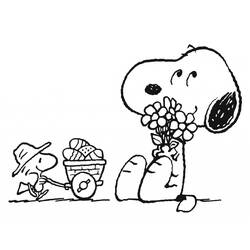 Coloriage Snoopy (Personnages de dessins animés) #202868 à imprimer et colorier