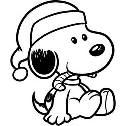 Coloriage Snoopy (Personnages de dessins animés) #202873 à imprimer et colorier