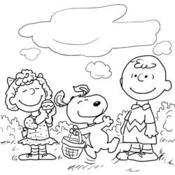 Coloriage Snoopy (Personnages de dessins animés) #202875 à imprimer et colorier