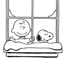Coloriage Snoopy (Personnages de dessins animés) #202876 à imprimer et colorier