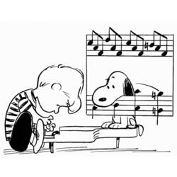 Coloriage Snoopy (Personnages de dessins animés) #202878 à imprimer et colorier