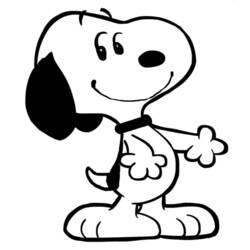 Coloriage Snoopy (Personnages de dessins animés) #202880 à imprimer et colorier