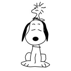 Coloriage Snoopy (Personnages de dessins animés) #202885 à imprimer et colorier