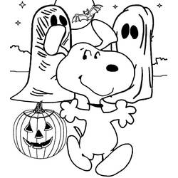 Coloriage Snoopy (Personnages de dessins animés) #202887 à imprimer et colorier