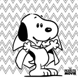 Coloriage Snoopy (Personnages de dessins animés) #202889 à imprimer et colorier