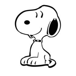 Coloriage Snoopy (Personnages de dessins animés) #202890 à imprimer et colorier