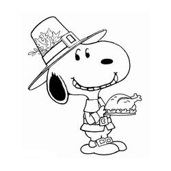 Coloriage Snoopy (Personnages de dessins animés) #202893 à imprimer et colorier