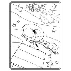 Coloriage Snoopy (Personnages de dessins animés) #202895 à imprimer et colorier