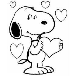 Coloriage Snoopy (Personnages de dessins animés) #202897 à imprimer et colorier