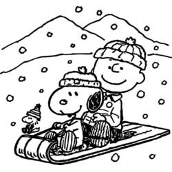 Coloriage Snoopy (Personnages de dessins animés) #202899 à imprimer et colorier
