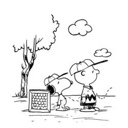 Coloriage Snoopy (Personnages de dessins animés) #202912 à imprimer et colorier