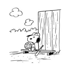Coloriage Snoopy (Personnages de dessins animés) #202913 à imprimer et colorier