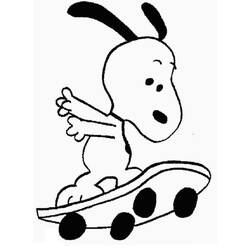 Coloriage Snoopy (Personnages de dessins animés) #202918 à imprimer et colorier